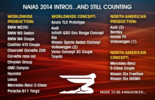 2014 North American International Auto Show Debuts