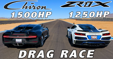 Corvette ZR1X vs Bugatti Chiron Drag and Roll Races Corvette ZR1X vs Bugatti Chiron Drag and Roll Races
